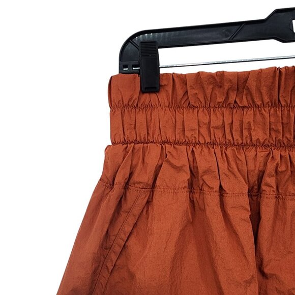 Free People Movement Women's Way Home Shorts Russet Orange Sz L - Picture 2 of 10